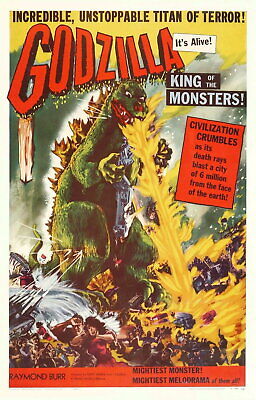 72705 GODZILLA KING OF THE MONSTERS Gojira Japanese  Wall 24x18 POSTER Print-image