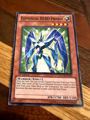 Elemental HERO Prisma LCGX-EN033 1st Edition Common HP + BONUS-image