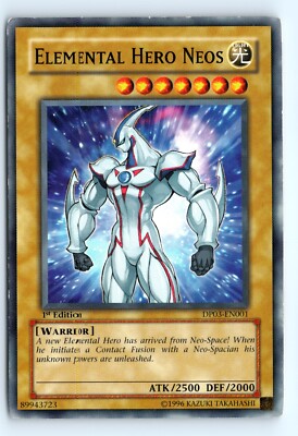 Yu-Gi-Oh Elemental Hero Neos #DP03-EN001 Duelist Pack 3: Jaden Yuki 2 tcg LP-image