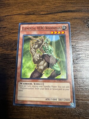 Yugioh Elemental HERO Woodsman - SDHS-EN003 - Common Lightly played-image