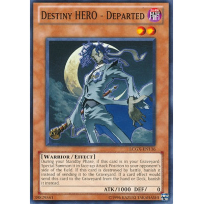 x3 Destiny HERO - Departed - LCGX-EN136 - Common - Unlimited Edition-image