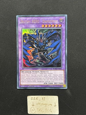 Yugioh - Destiny Hero - Dangerous - BLHR-EN063 - Ultra Rare - 1st Edition - NM-image