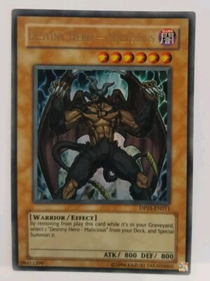 Destiny Hero- Malicious  Ultra Rare DP05-EN011 Unlimited Yu-Gi-Oh! -image