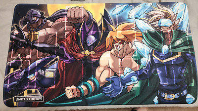 Yugioh TSX1 Destiny Hero ORIGINAL VILLAINs Limited Edition Cloth HYBRID Playmat-image