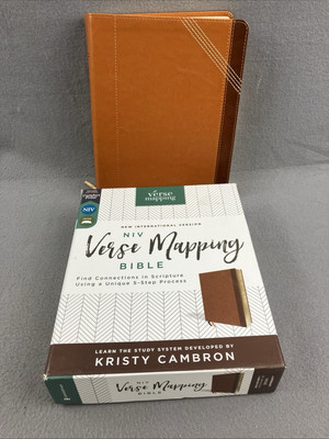 NIV, Verse Mapping Bible, Leathersoft, Brown, Comfort Print: Find Connections in-image
