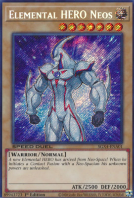 1X NM Elemental HERO Neos - SGX4-ENA01 - Secret Rare 1st Edition-image