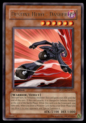 Yu-Gi-Oh! Destiny Hero - Dasher #POTD-EN017 1st Edition Near Mint-image