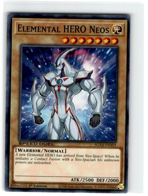 Yu-Gi-Oh! Speed Duel Elemental Hero Neos Common SGX4-ENA01 Lightly Played 1st-image