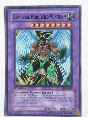  Elemental Hero Wild Wingman Ultimate 1st Edition  EOJ-EN035 Yu-Gi-Oh-image