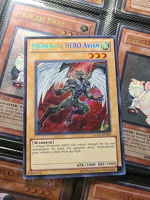 Elemental Hero Avian LCGX-EN002 Unlimited Edition Secret Text Shift Misprint-image