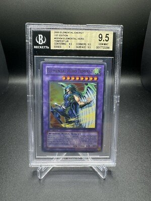 BGS 9.5 Elemental Hero Tempest EEN-EN034 1st Edition Ultra Rare (PSA 10) (POP 2)-image