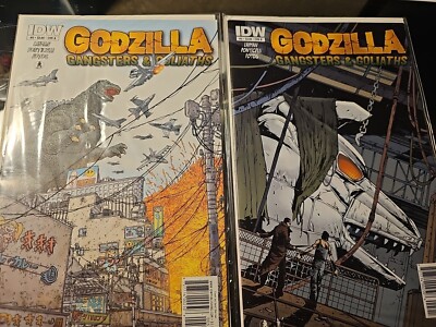 Godzilla Gangsters And Goliaths IDW Comics #5 Cover A And B...Lot Of 2-image