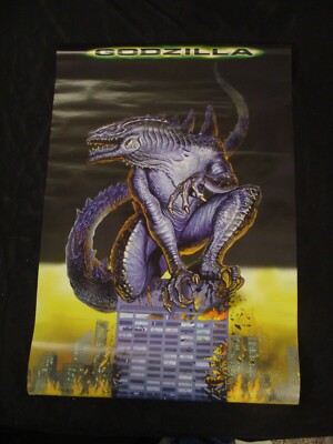 GODZILLA poster original 1998 commercially produced poster TOHO WESTERN GRAPHICS-image