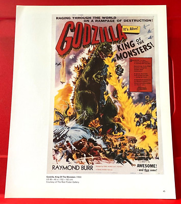 Godzilla King Of The Monsters Movie/Film Poster Art PICTURE / PRINT 12