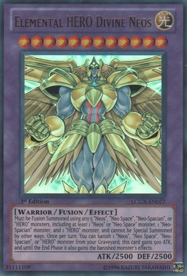 Elemental HERO Divine Neos - LCGX-EN077 - Ultra Rare - 1st Edition NM YuGiOh!  L-image