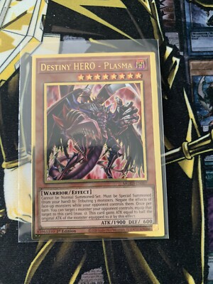 IN HAND - Near Mint Destiny Hero - Plasma - MGED-EN007 - Premium Gold Rare-image
