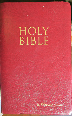 KJV Reference Bible 1994 Giant Print Maps Concordance Red Letter Leather Look-image