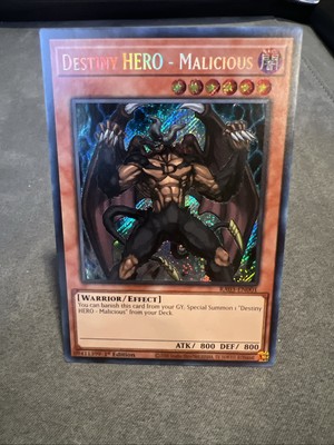 Destiny HERO - Malicious (Secret Rare) RA03-EN001 Quarter Century Bonanza 1st Ed-image