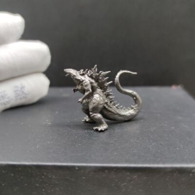 Pure Copper Black Godzilla Monster Handicraft Statue Model Ornaments-image