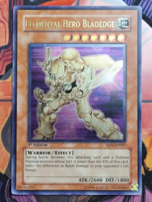 Elemental Hero Bladedge EEN-EN007 UTR Ultimate Rare 1st 	Yugioh Card English-image