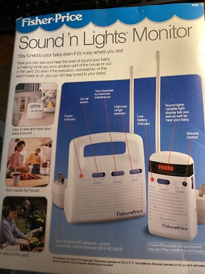 Vintage  Fisher Price  Sound'n Lights Monitor in Original Box-image