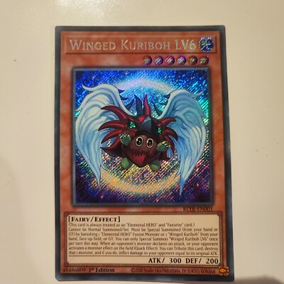 Yugioh Winged Kuriboh LV6 BLTR-EN001 Secret Rare English 1st Edition Hero NM-image