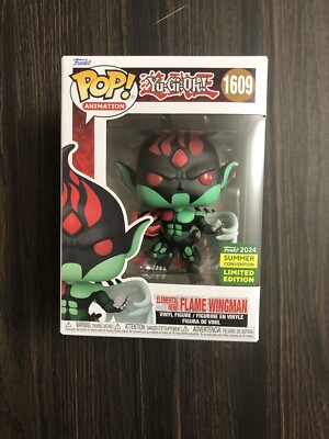 Funko Pop! Yu-Gi-Oh! Elemental Hero Flame Wingman 2024 SDCC #1609 W/Protector-image