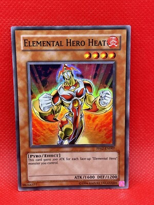 Yugioh Elemental Hero Heat PP02-EN007 Super Rare LP-image