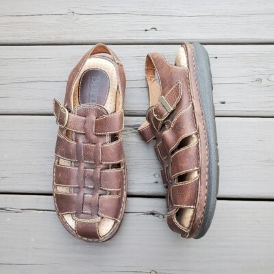 Vintage 90s y2k Born Greek Fisherman Chunky Platform Buckle Jesus Sandals 12-image