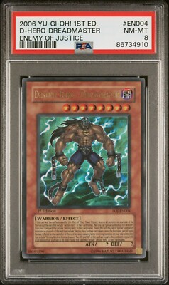 Destiny Hero - Dreadmaster 1st Ed. EOJ-EN004  Yu-gi-oh! TCG PSA 8-image