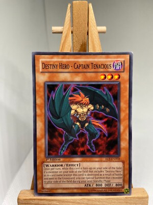 Destiny Hero - Captain Tenacious - 1st Edition EOJ-EN002 - LP - YuGiOh-image