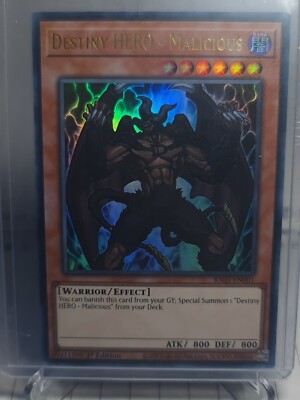 Konami Yugioh TCG, Destiny HERO - Malicious 1st Edition RA03-EN001 