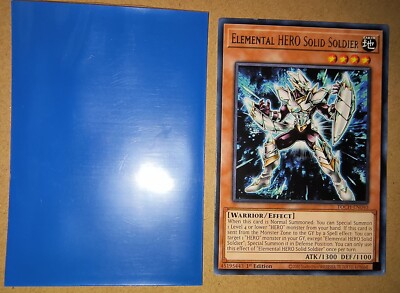Yu-Gi-Oh! TCG, Elemental HERO Solid Soldier, Toon Chaos TOCH-EN040 1st Ed. Rare-image