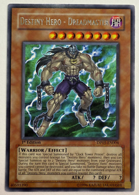 Yu-Gi-Oh! DESTINY HERO- DREADMASTER - DP05-EN004 - RARE 1st Edition - NM-image