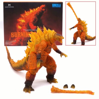 NECA Toy 2021 Movie King of Monsters SHM Burning Godzilla Action Figure Model -image