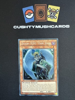 YUGIOH DESTINY HERO DARK ANGEL SECRET RARE DESO-EN005 1ST EDITION-image