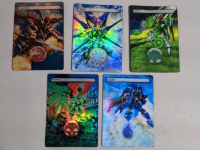 FOIL MTG GUNDAM Robotech Mecks Altered Lands Commander EDH CUBE FOIL BONUS-image