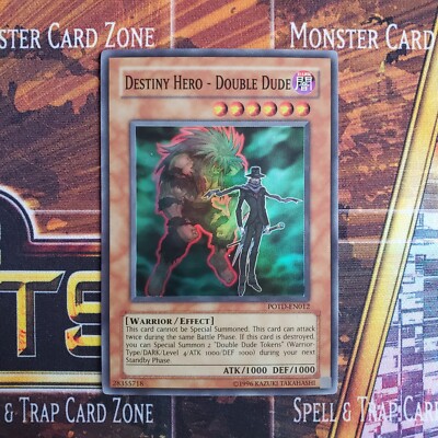 1x Destiny Hero - Double Dude - Super Rare - POTD-EN012 - Unlimited - LP-image