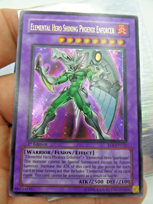 Yugioh Elemental Hero Shining Phoenix Enforcer 1st Edition EOJ-EN033 NO RETURN11-image
