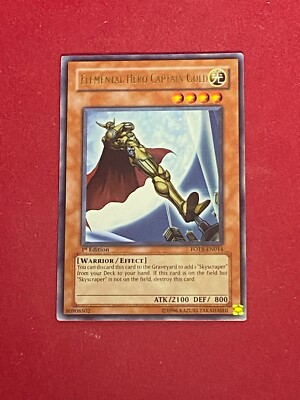 Yu-Gi-Oh! First Edition Ultra Rare Elemental Hero Captain Gold FOTB-EN014-image