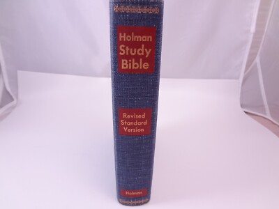 1962 Holman Study Bible RSV (Jean Cover And Back ) Maps Verse Reference Jewel ed-image