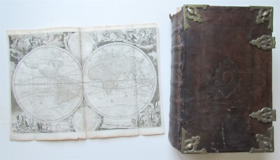 1738 BIBLE in DUTCH ILLUSTRATED w/ MAPS antique MASSIVE FOLIO BIBLIA-image