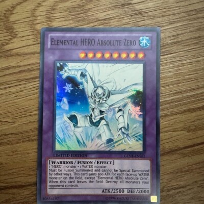 *** ELEMENTAL HERO ABSOLUTE ZERO *** (LP) SUPER RARE GENF-ENSE1 YUGIOH!-image
