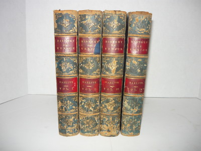 HISTORY OF VENICE,THE VENETIAN REPUBLIC,W.CAREW HAZLITT,1860,4VOL,LEATHER,MAPS-image
