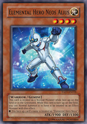 Yugioh! MP Elemental Hero Neos Alius - TAEV-EN018 - Super Rare - 1st Edition Mod-image
