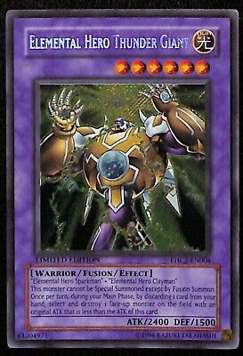 Elemental HERO Thunder Giant EHC2-EN004 Secret Rare Yugioh TCG Card LP/NM-image