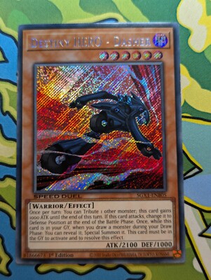 Yu-Gi-Oh Card - Destiny HERO - Dasher SGX1-ENB05 Secret Rare NM-image