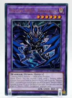 Destiny HERO - Dangerous - BLHR-EN063 - Ultra Rare - 1st Edition Yugioh-image