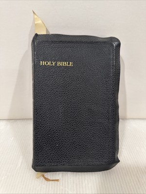 Vintage Holy Bible KJV Collins Clear-Type Press 1940s Illustrated Great Britain-image