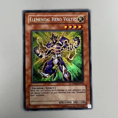 ELEMENTAL HERO VOLTIC CARD YU-GI-OH YUGIOH TRADING CARD GAME 1ST EDITION 1996-image